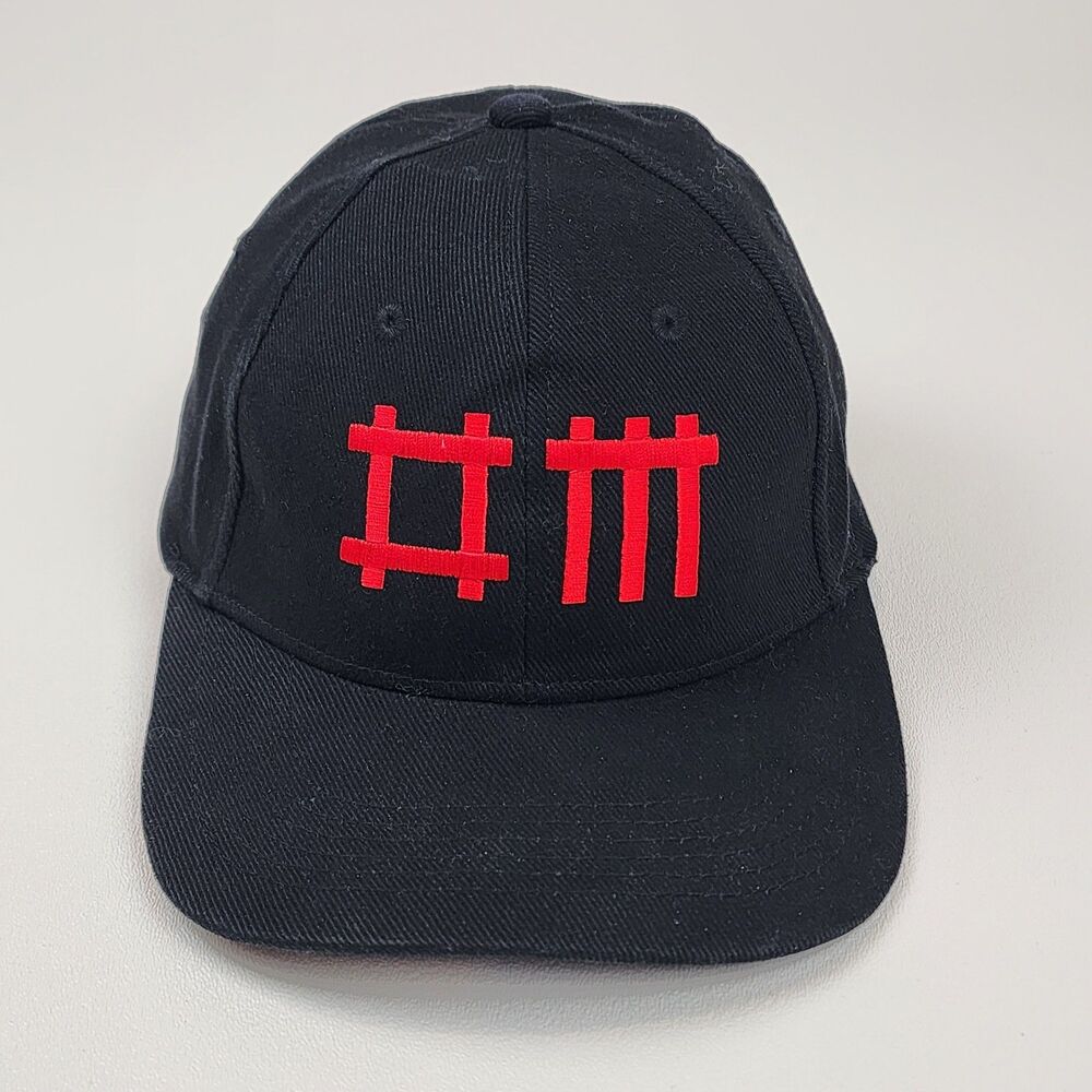 Depeche Mode Sounds Of The Universe Tour Hat Black Red Embroidered Cap S/M